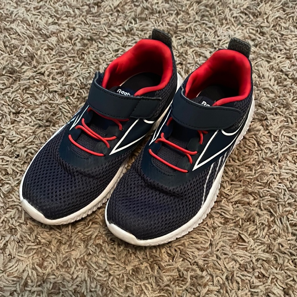 Reebok. Navy, red, and white. Boys size 13
